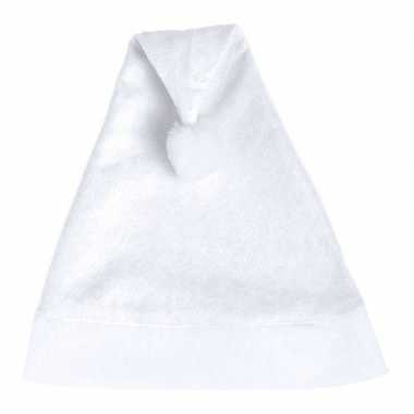 10x witte voordelige kerstmutsen voor volwassenen kopen