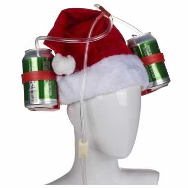 Bierhelm kerstmuts/kerstmannenmuts voor volwassenen kopen