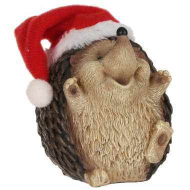 Egel met kerstmuts beeldjes/kerstbeeldjes 9 x 8 cm kopen